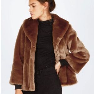 Beautiful Amuse society fur jacket *new*